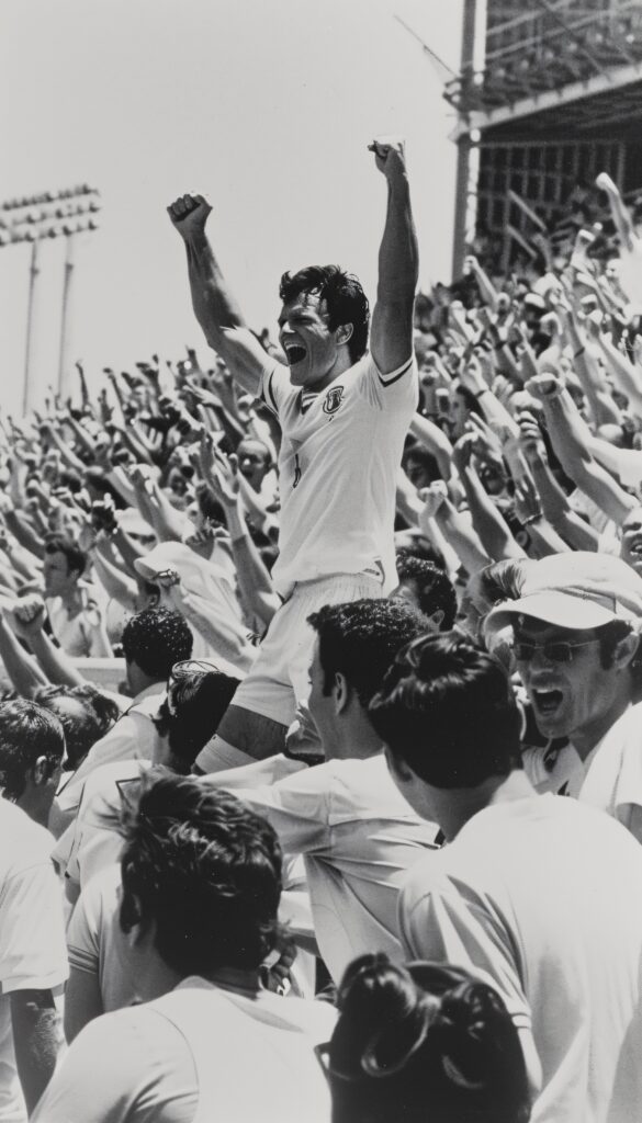 monochrome-soccer-fans-cheering